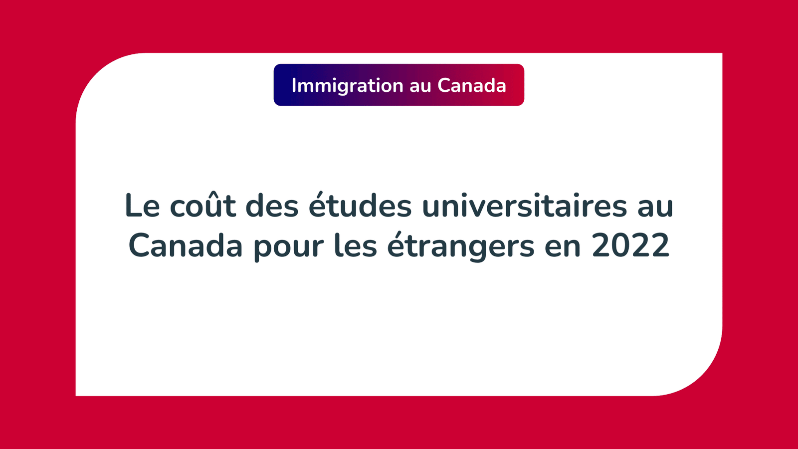 coût des études au Canada pour les étrangers