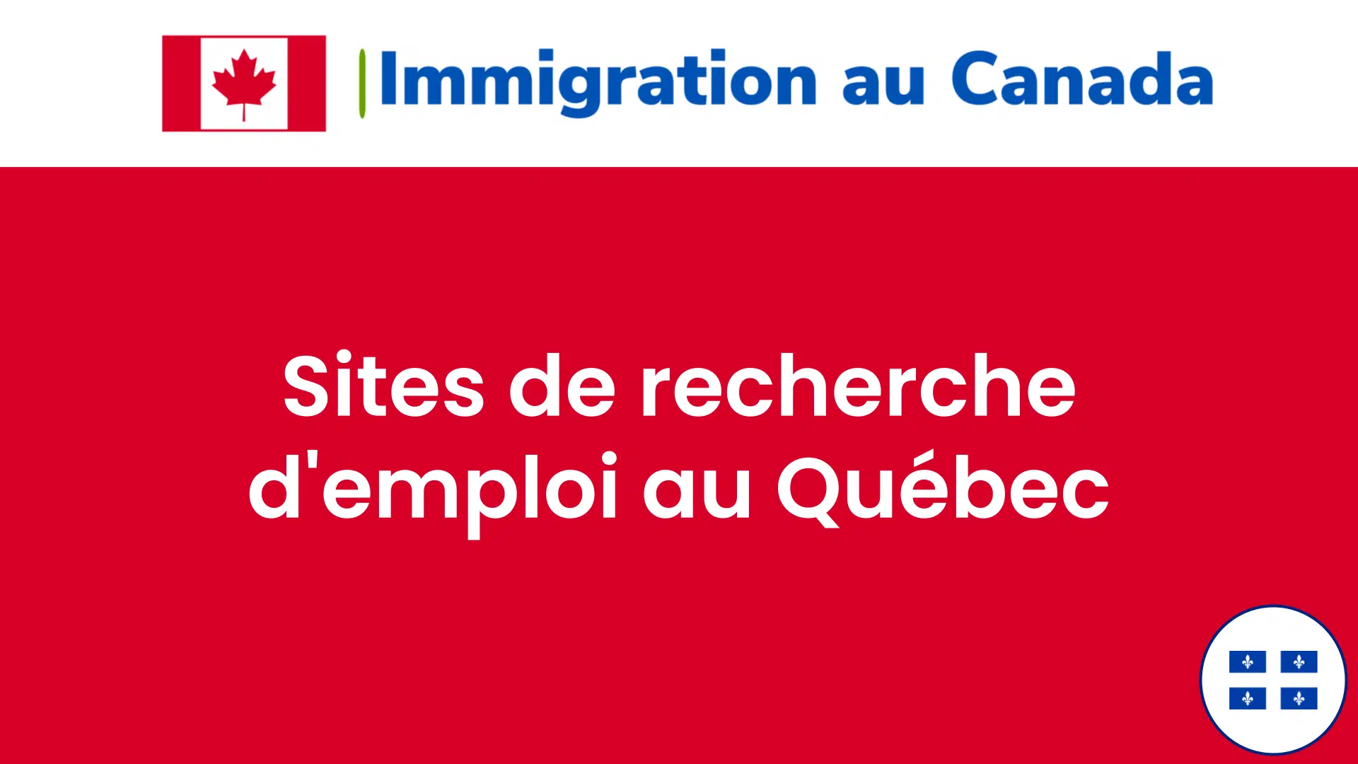 Sites de recherche d'emploi au Québec