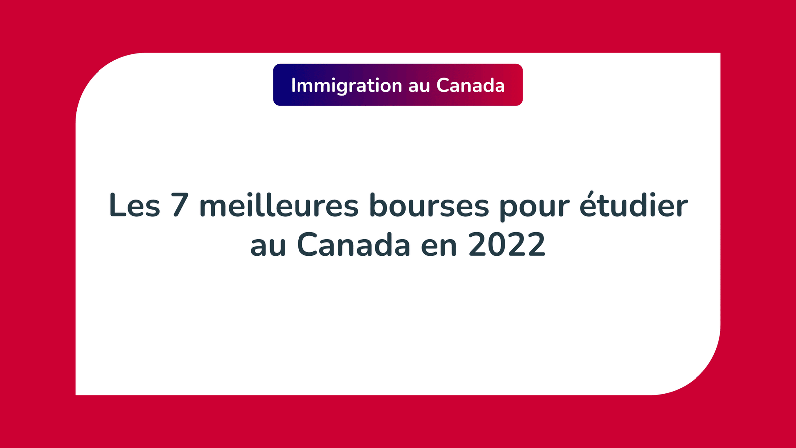 bourses pour étudier au Canada