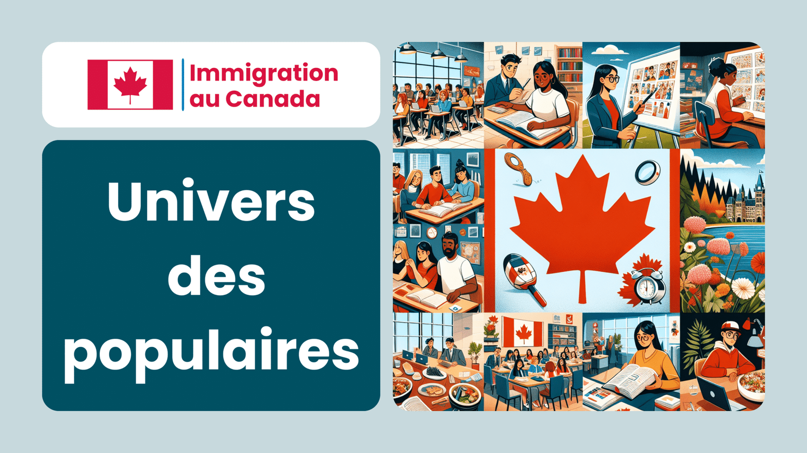 Univers de l'assistance pour étudier ou travailler et vivre au Canada !